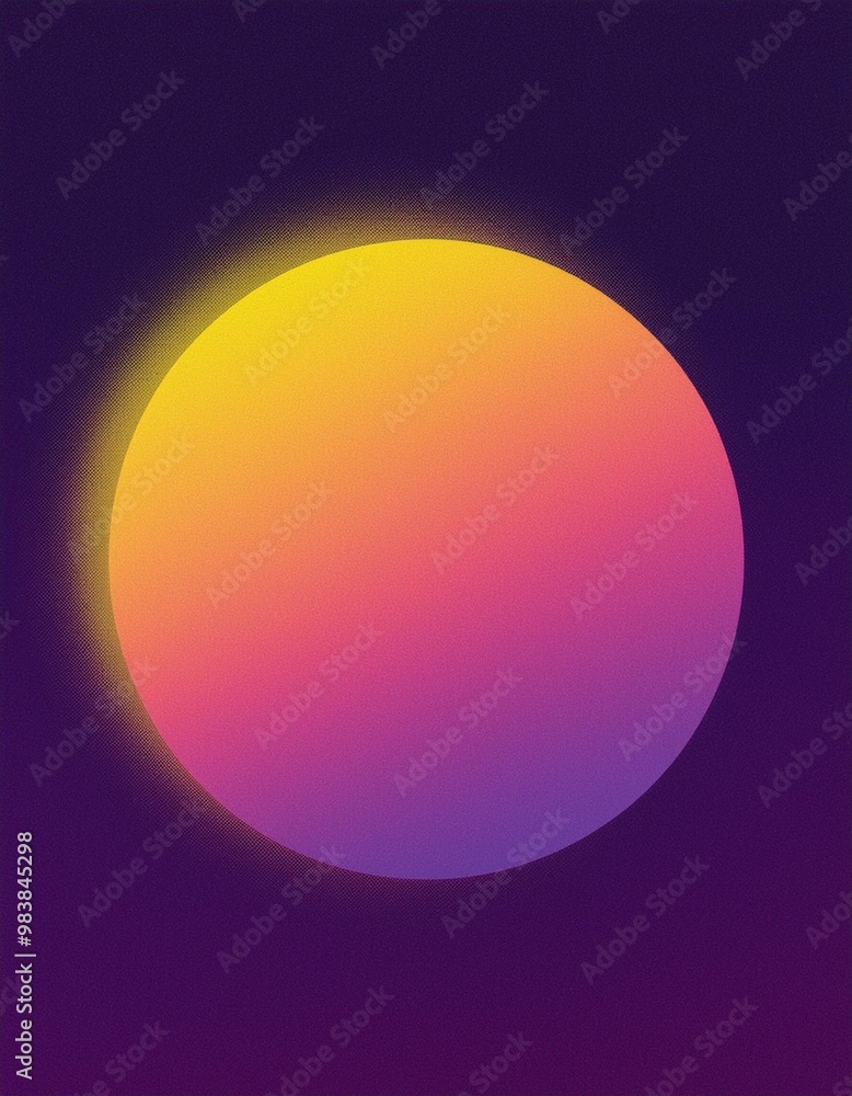Poster indulge in a moment of visual delight with this vibrant gradient circle, offering a captivating cont