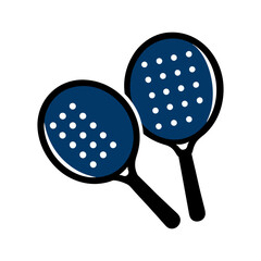 Pickleball silhouette vector