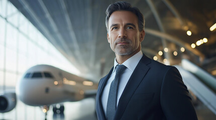 Traumjob Pilot Stewardess Generative AI