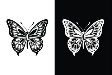 Monarch Butterfly Silhouette Collection. Clean and Elegant Vector Designs