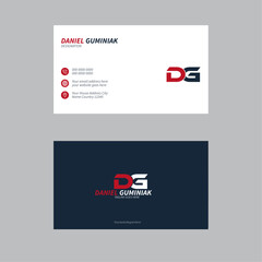 Interesting classic attractive mordern business card vector template design