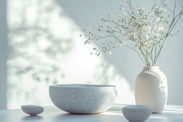 Zen-inspired minimalist product launch