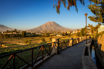 Volcan Misti en campi&ntilde;a de Arequipa