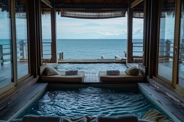 Obraz premium Private Pool with Ocean View