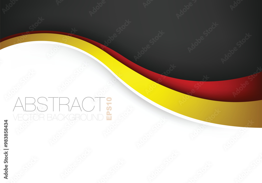 Poster graphic vector curve line overlap background for text and message design