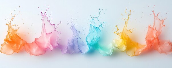 Obraz premium Digital content flat design top view creation animation Triadic Color Scheme
