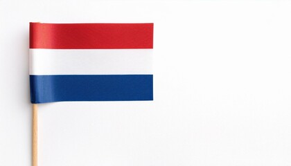 小さな紙のオランダ王国の国旗（small paper Netherlands flag）
