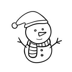 Snowman outline