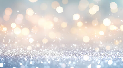 Bokeh shiny Background for card design, wallpaper or banner, generated ai