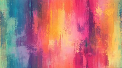 Blurry rainbow glitch artistic stripe texture background featuring an irregular bleeding watercolor tie dye seamless pattern Ombre distorted boho striped all over print with a variegated trendy dip