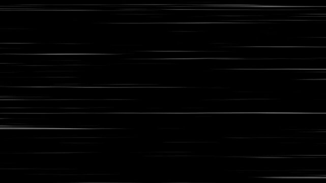 Speed line background animation in comic speed lines background texture pattern effect in cartoon concept black.