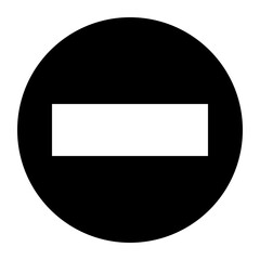 black and white button