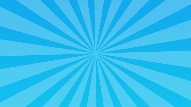 Animated abstract blue spiral line stripes advertising the background, blue rays background