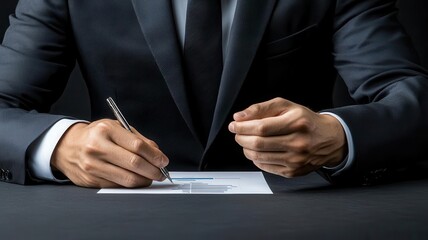 Executive presenting a graph during a business negotiation meeting, financial strategy, data presentation for negotiation