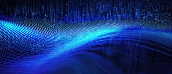 Abstract Blue Lights Background