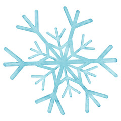 snowflake cartoon watercolor 