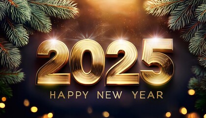 Happy New Year 2025 Poster Design