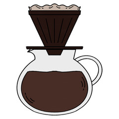 Coffee Drip Hand Drawn Illustration