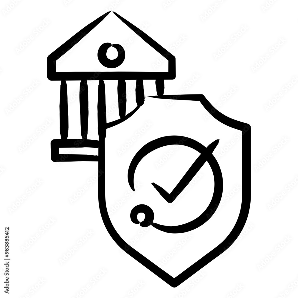 Poster Cybersecurity Compliance Icon