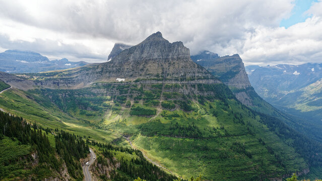 view of the mountains