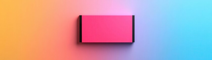 Obraz premium Colorful gradient background with a vibrant pink rectangle, ideal for design and creative projects.