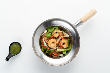 Shrimp Dish with Vegetables and Spicy Sauce