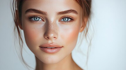 Naklejka premium カメラ目線の女性