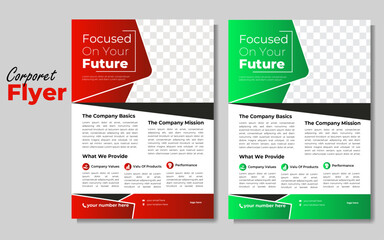 Smiple and modern clean corporet business flyer design