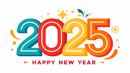 Stunning New Year 2025 Typography Designs, Creative Typography Design Ideas for New Year 2025 Celebrations,Top Typography Trends for New Year 2025, New Year 2025 Typography