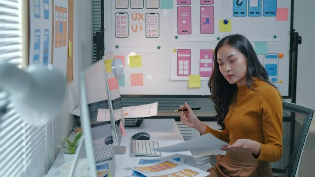 Programers meeting for discussion data analysis for UX and UI programming for preparing for Generative AI Technology