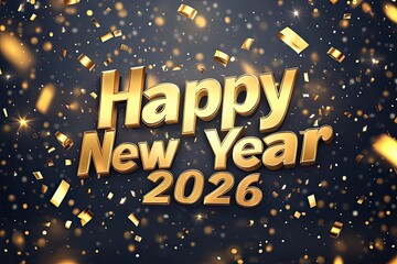 Fototapeta premium Happy New Year Greetings, Generaative AI