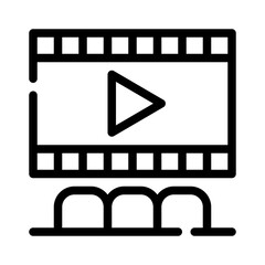 cinema line icon