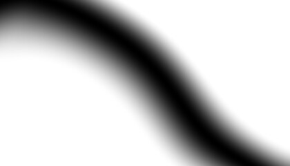 Blurred transparent gradient background. Elegant black wavy line on Transparent png overlay background