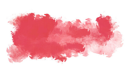 Obraz premium Pink or red watercolor background. Artistic hand drawn. Isolated on white background.