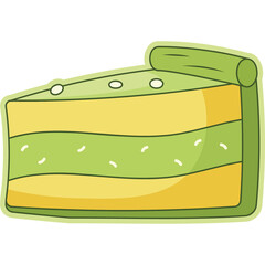 Matcha Cake Sticker