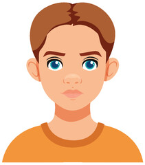 Young Boy Avatar Illustration