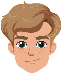 Smiling Boy Avatar Illustration