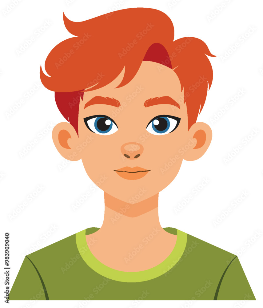 Canvas Prints young boy with red hair