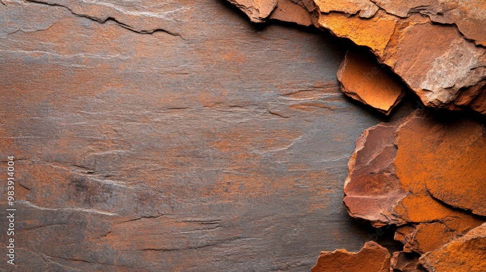 Poster texture of dark and rusty rock surface for background