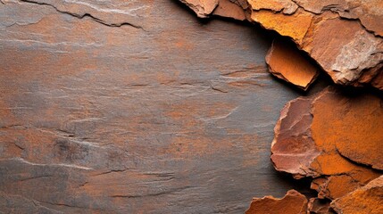 Texture of Dark and Rusty Rock Surface for Background