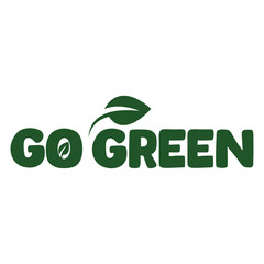 Go green icon illustration.
go green. Go Green icon with eco-friendly slogan - green pin with plant leaf and message inside -  motivation