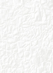 Close-Up of Crumpled White Paper Texture