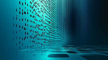 binary code blue background