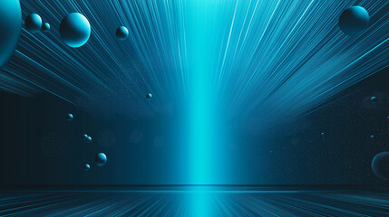 abstract blue background with balls