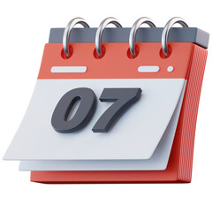 3D Illustration 07 Date