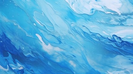 Fototapeta premium Blue with silver creative abstract hand painted background, marble texture, abstract ocean, acrylic painting on canvas. Modern art. Contemporary art.