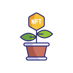 Nft Investment vector icon