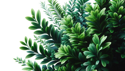 Naklejka premium Lush Greenery in Bright Natural Light