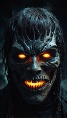 scary halloween pumpkin