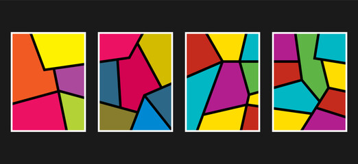 Modern geometric composition of various shapes. Illustration for design. Abstract background